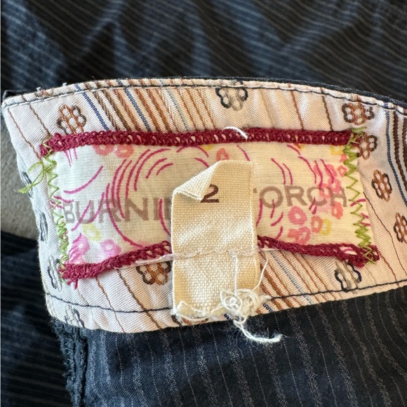 Burning Torch Pinstripe Wide Leg Crop Pants - Picture 5 of 7